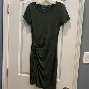 Cinched tshirt dress